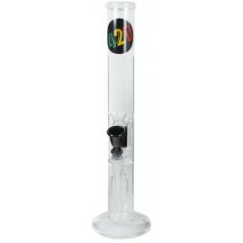 Glasbong Fourtwenty black, clear 42cm