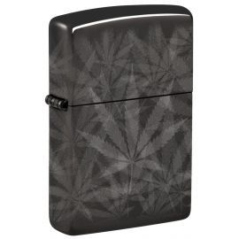 Zippo Feuerzeug "Grey Cannabis Leafs"
