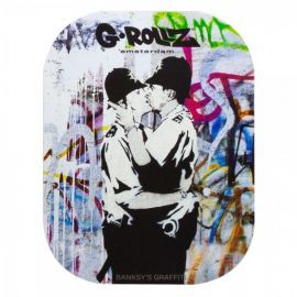 G-Rollz Tray Magnetdeckel, BANKSY Cop on Cop, 18 x 14cm
