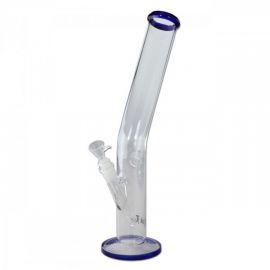 Black Leaf Bong gebogen blau, 41cm