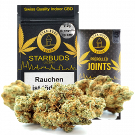 STAR-BUDS Indoor CBD Blüten, Orangello, 10g (kleine Blüten)