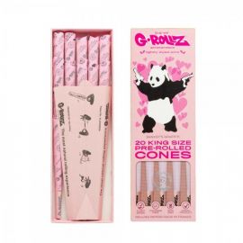 20 x G-Rollz Prerolled Cones, BANKSY Panda, King Size