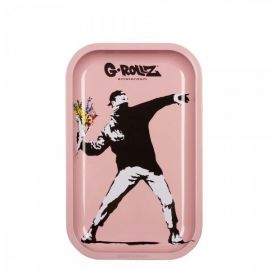G-Rollz Tray, BANKSY Flower, 17.5 x 27.5cm