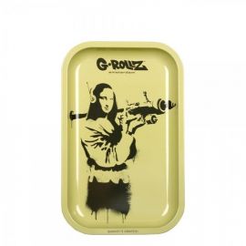 G-Rollz Tray, BANKSY Mona, 17.5 x 27.5cm