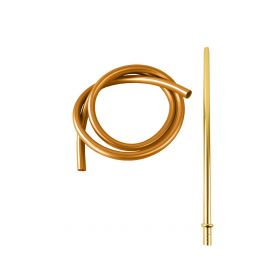 Mata Leon Silikonschlauch Matt mit Alumundstück 40cm - Gold