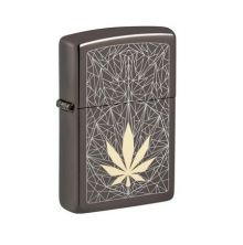 Zippo Feuerzeug "Black Ice Cannabis"
