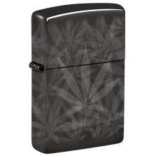 Zippo Feuerzeug "Grey Cannabis Leafs"