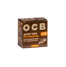 OCB Virgin Unbleached Aktivkohlefilter 7mm - 10 Stk.