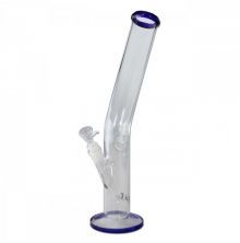 Black Leaf Bong gebogen blau, 41cm