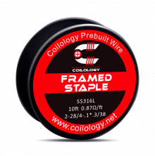 COILOLOGY Drahtspule - Framed Staple, SS316L 0.87ohm/Ft.
