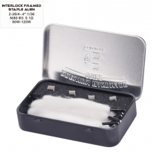COILOLOGY handgemachte Sandvik Coil - Interlock Framed Staple Alien, Ni80 0.1ohm