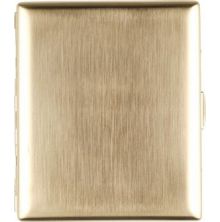 Zigarettenetui Gold gebürstet mit Bügel